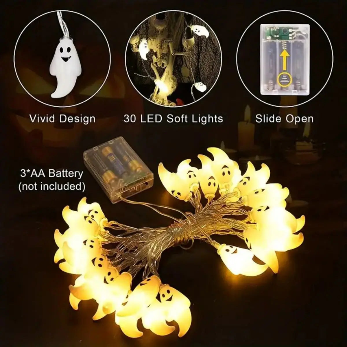 GhostGlow Battery String
