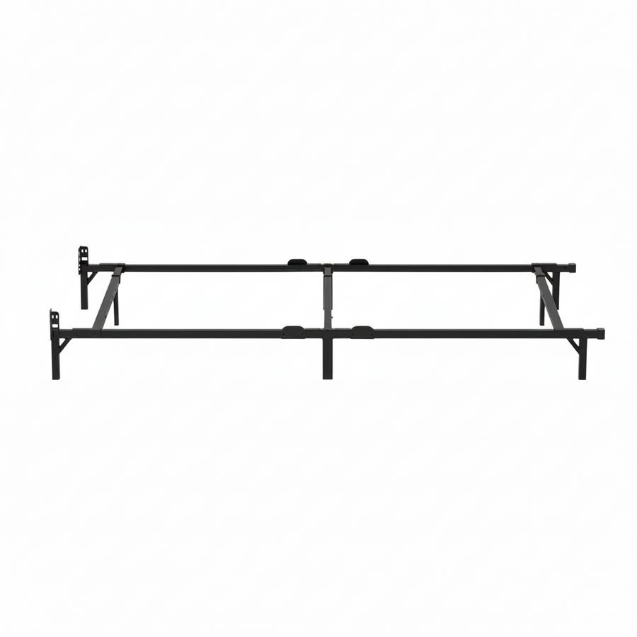 Adjustable Metal Bed Frame Black - Room Essentials: Queen, Full, Twin Sizes, with Center Beam Support