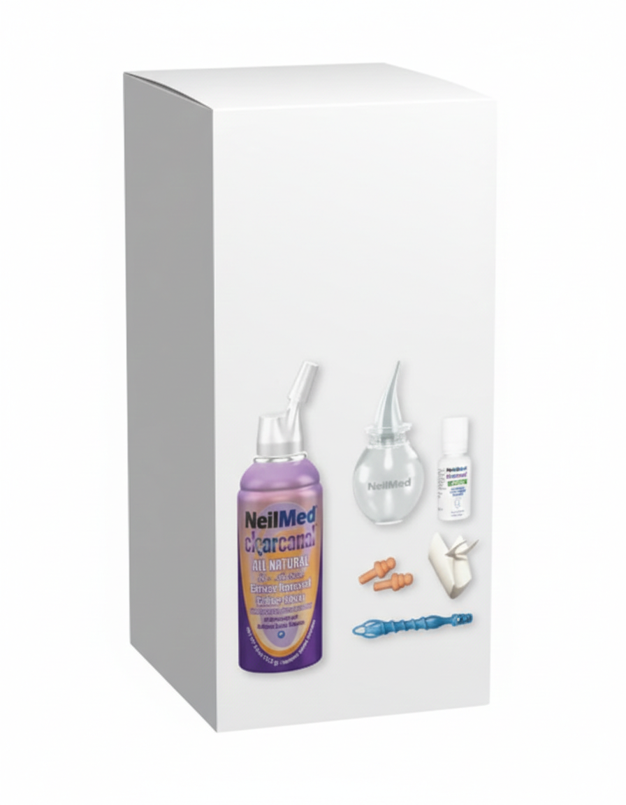 All-Natural Ear Wax Removal Complete Kit – 75 mL – Softens, Loosens & Washes Out Excess Earwax the Natural Way