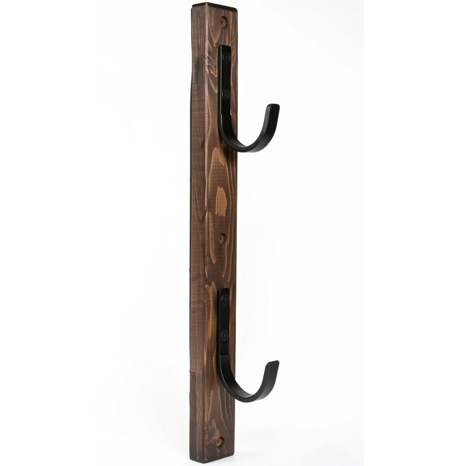 Allen Company Gun Collector Hardwood Gun Rack, Holds 2-Firearms, Brown/Black