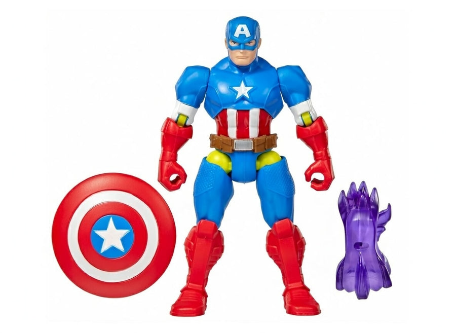 Captain America Avengers Mix-and-Match Action Figure with Accessories – 5-Inch Super Hero Toy for Kids Ages 4+