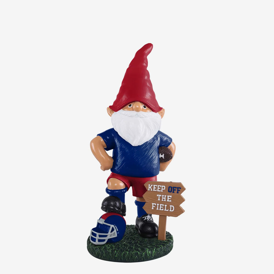 Outdoor Garden Gnome Statue – “Keep Off the Field” Sports Theme (8")