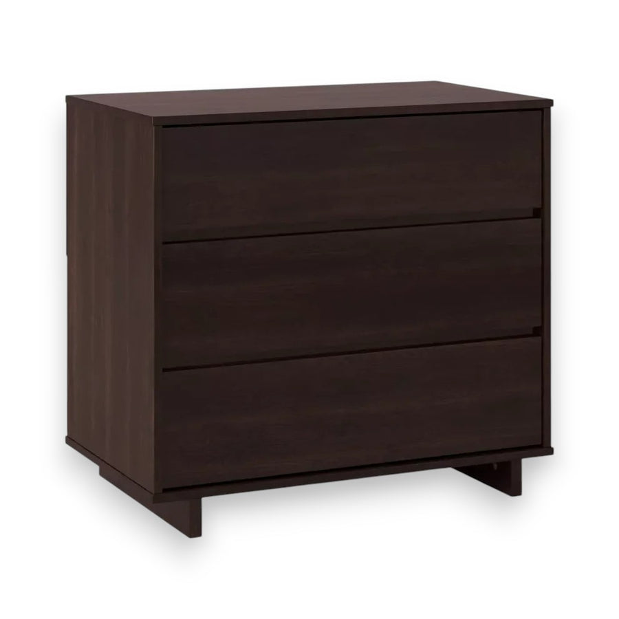 Modern 3-Drawer Dorm Dresser – Espresso Finish, Compact Storage, CARB Certified