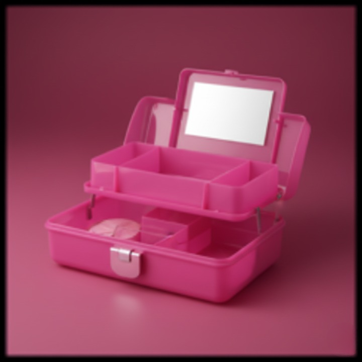 Multi-Tier Portable Vanity & Cosmetic Train Case