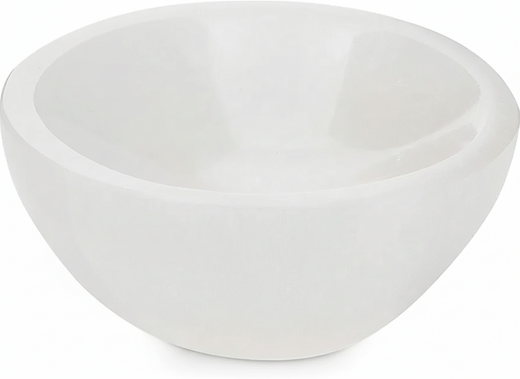 Generic Selenite Crystal Bowl – 4 Inch White Charging & Smudging Bowl
