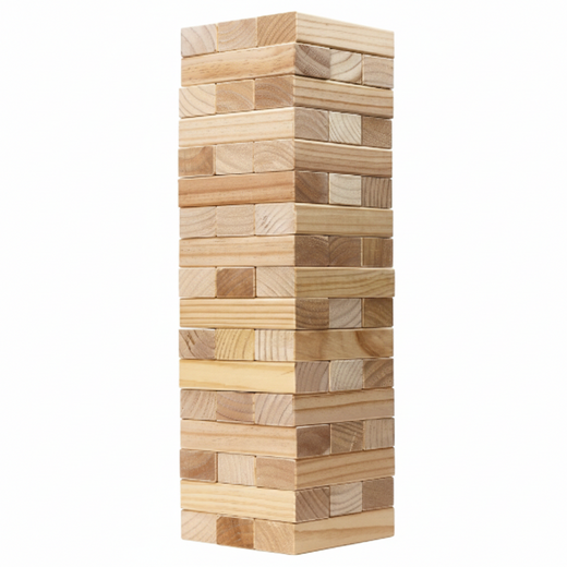 Giant Wooden Outdoor Stacking Game Large Toppling Tower with Carrying Case