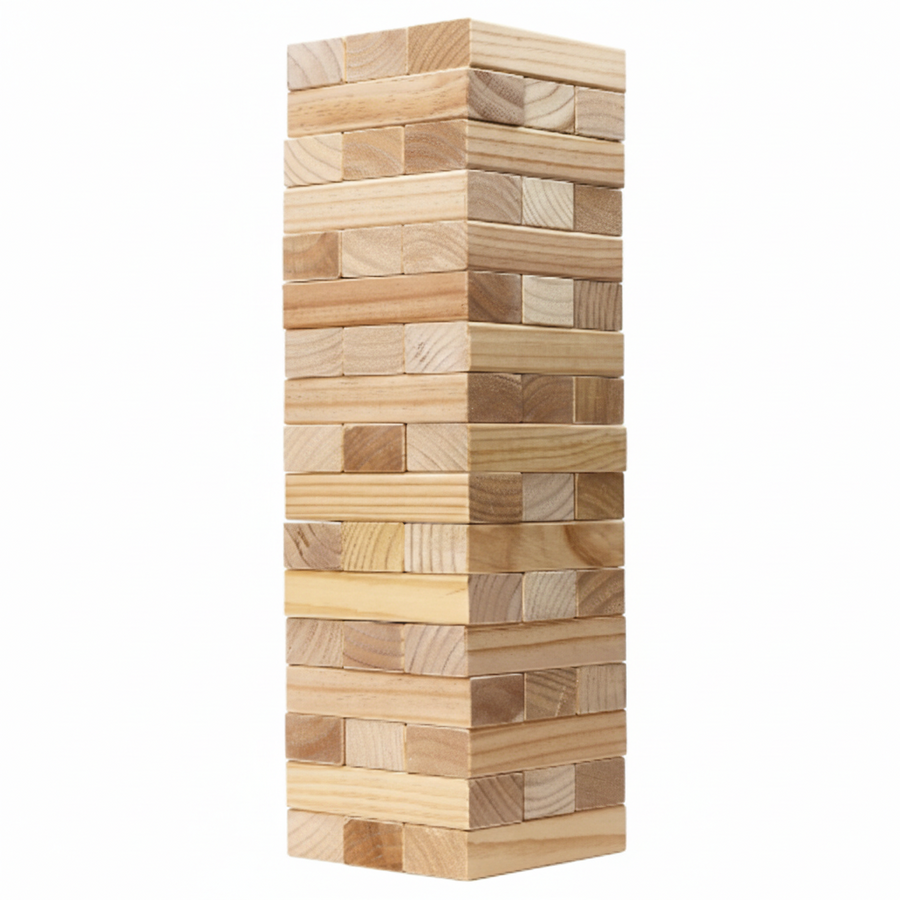 Giant Wooden Outdoor Stacking Game Large Toppling Tower with Carrying Case
