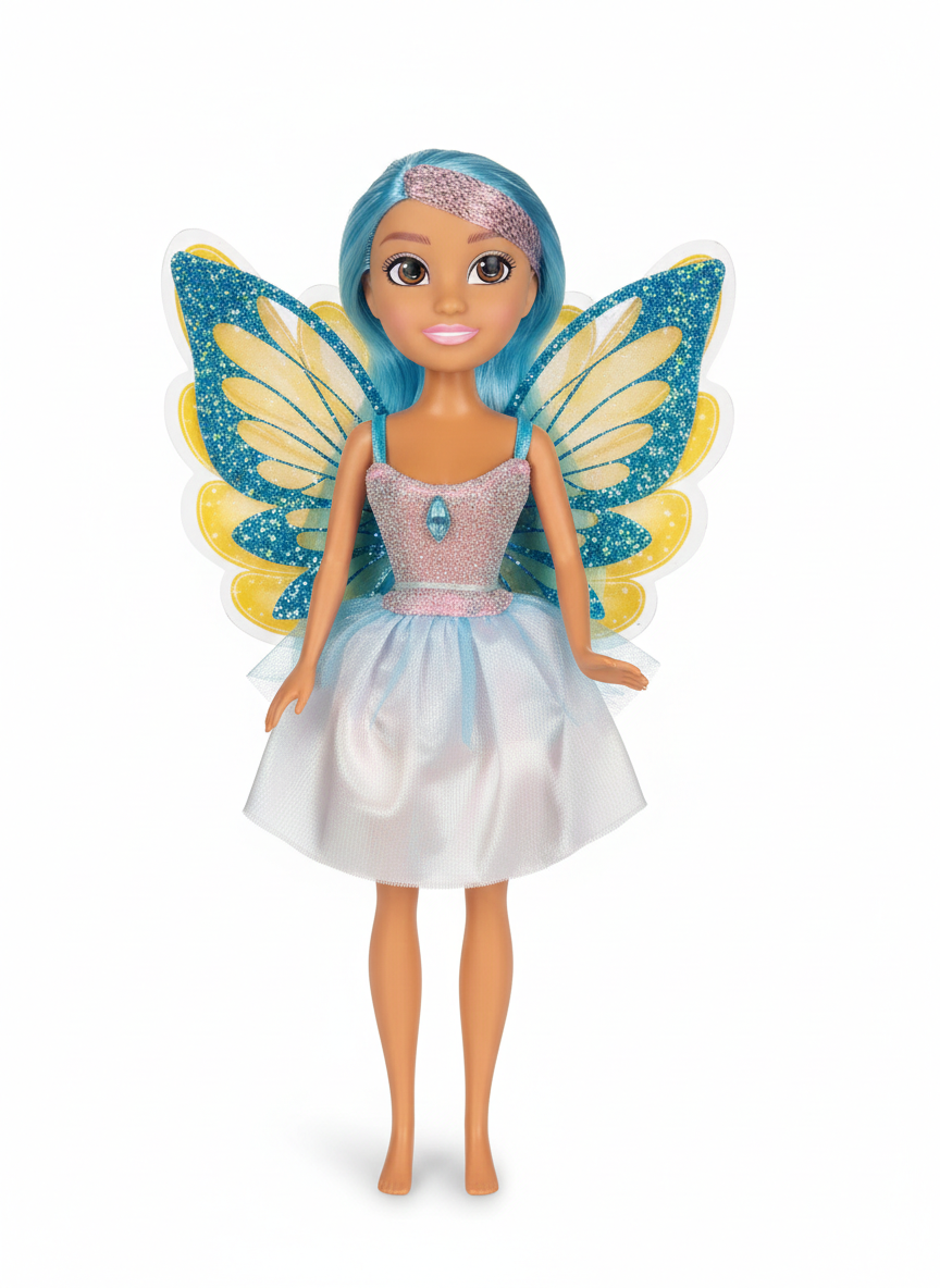 Girlz Fairy Princess Doll with Blue Hair New Magical Doll for Imaginative Play