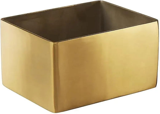 Rectangular Gold Sugar Packet Holder – Satin Finish