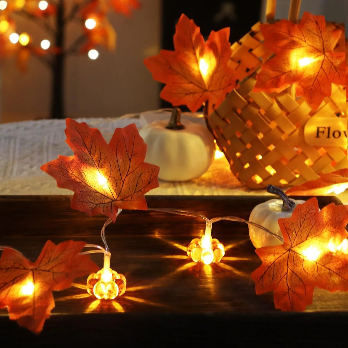 AutumnGlow Leaf String