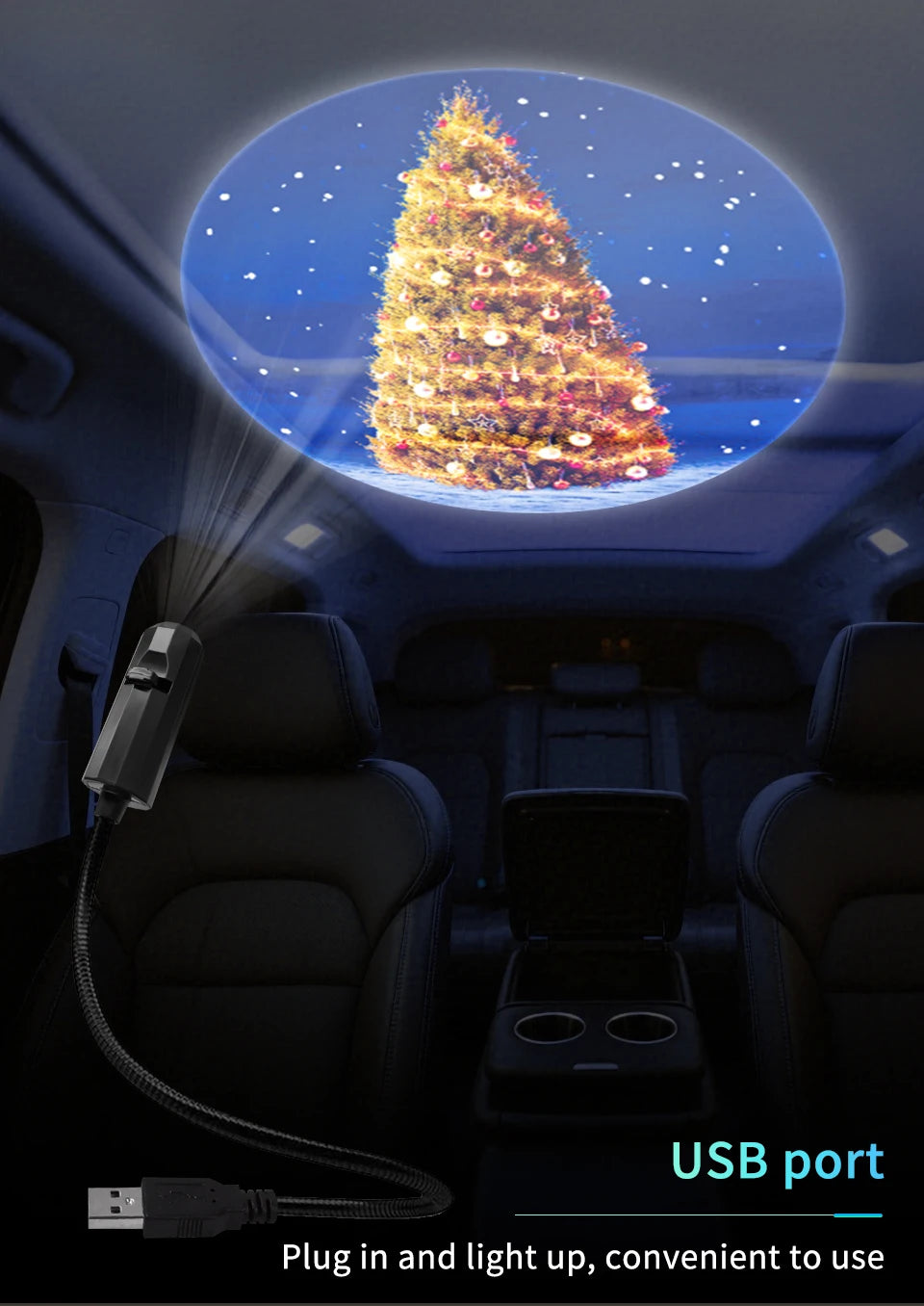 USB Christmas LED Projector