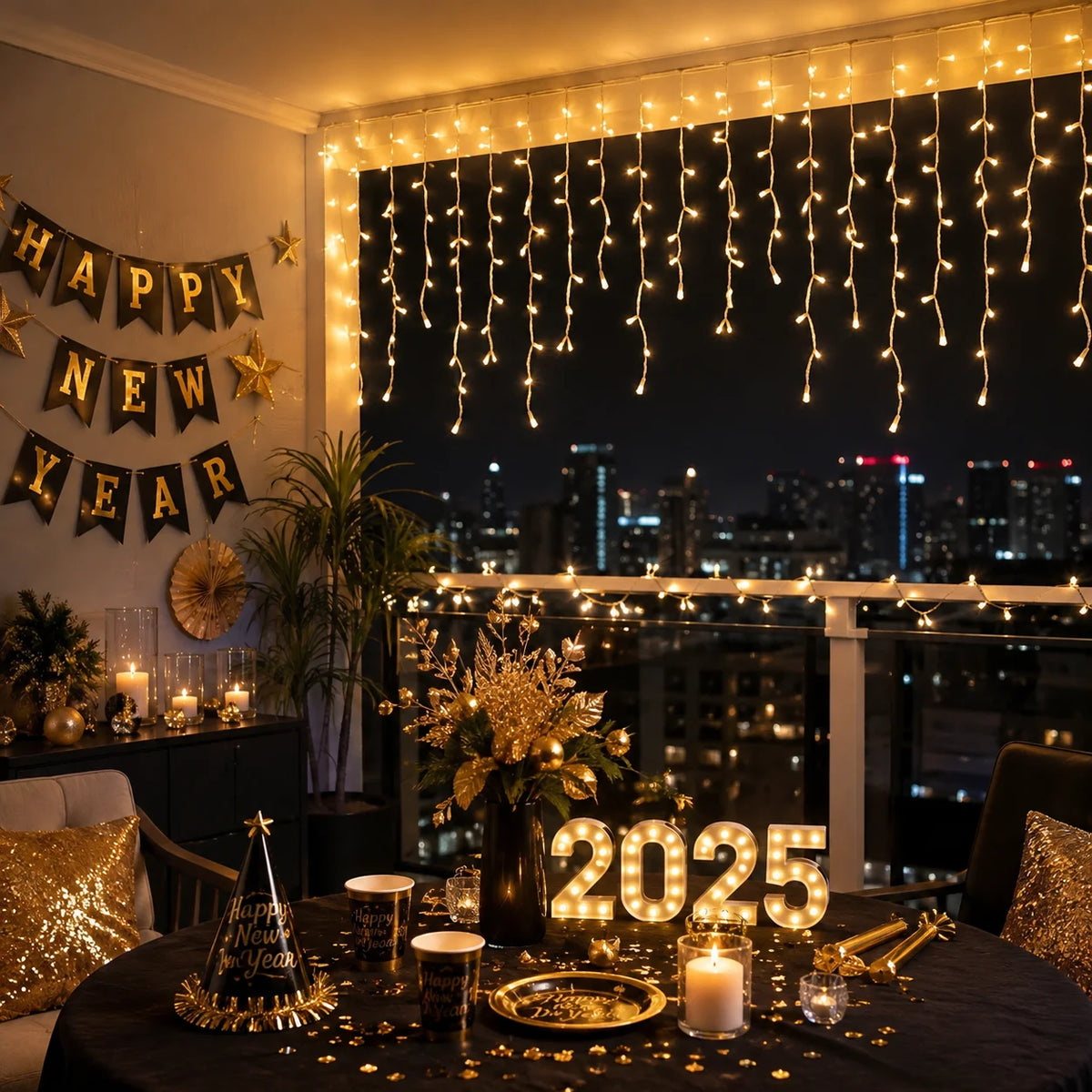 USB Icicle Curtain Light