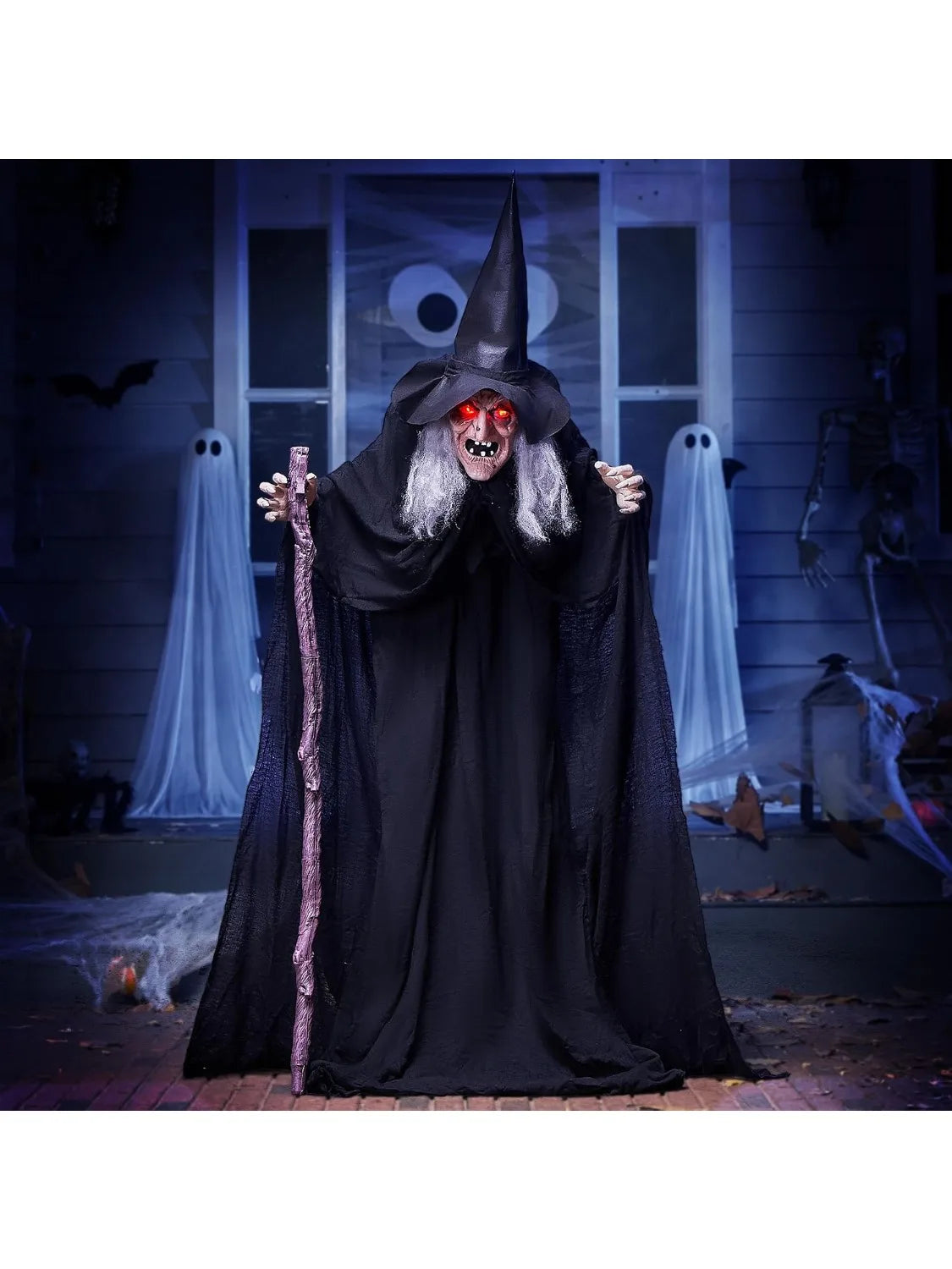 Animated Halloween Witch Prop
