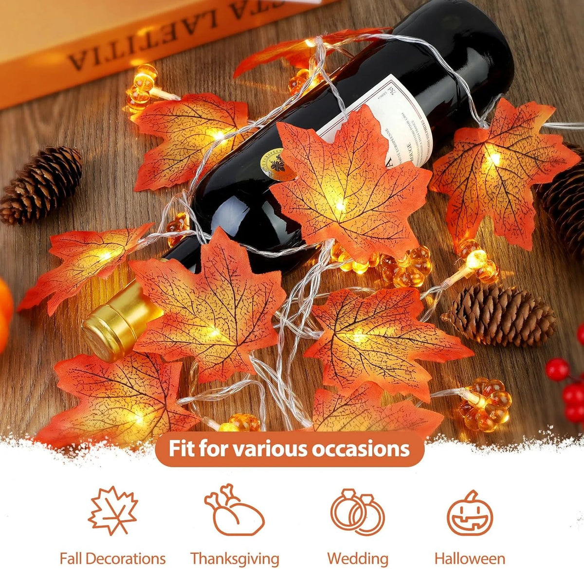 AutumnGlow Leaf String