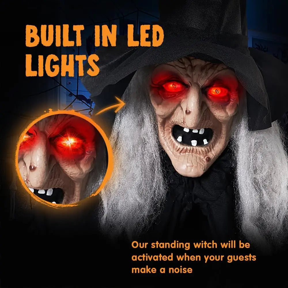 Animated Halloween Witch Prop