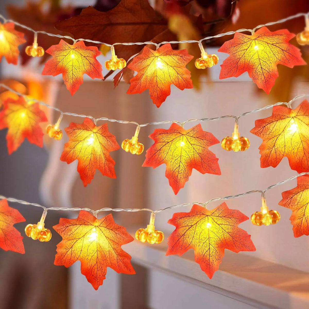 AutumnGlow Leaf String