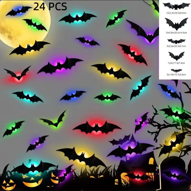 3D Bat Night Light