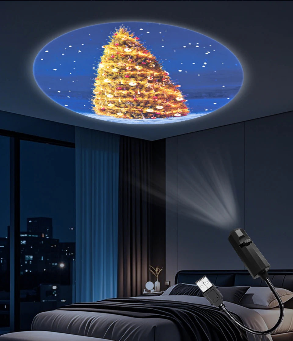 USB Christmas LED Projector