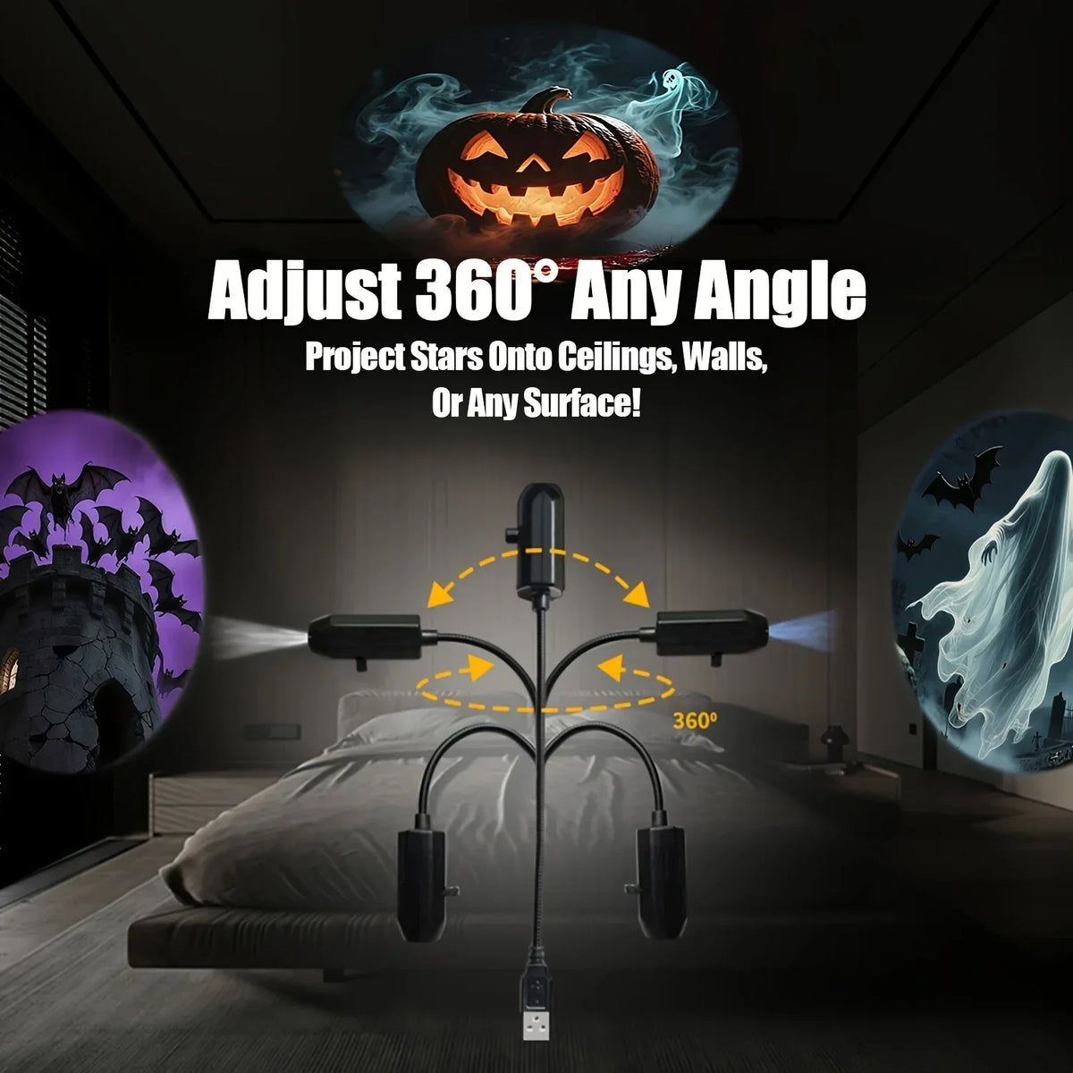 USB Christmas LED Projector