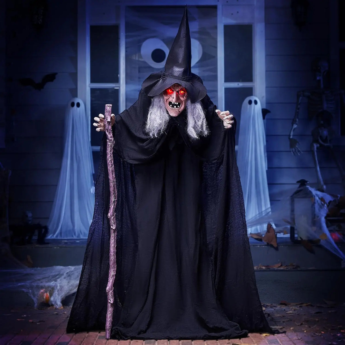 Animated Halloween Witch Prop