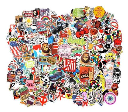 155PCS Cool Random Stickers Pack – Waterproof Vinyl Decals for Laptop, Luggage, Skateboard, Bike, Car, Helmet – Bulk Variety for Boys, Teens, Adults, Men