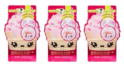 3 Pack Yumiland Num Nom Body Scents – Make Your Own Sweet Body Scents with Liquid & Color, Fun Craft Toy Gift (Ages 4+)