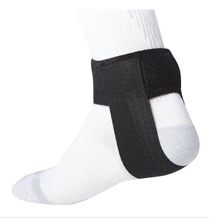 Achilles Tendon Support, Compression Pad with Heel Lift, Adjustable Strap for Men & Women