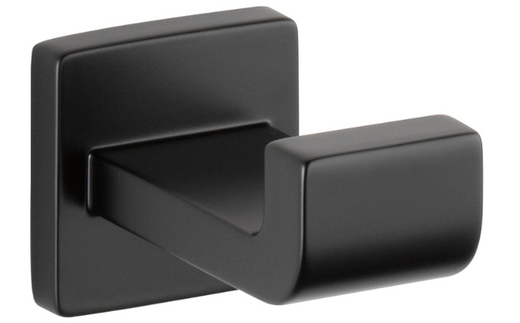 Modern Single Towel Hook, Matte Black Wall Mounted Bathroom Hook for Towels, Robes & Accessories