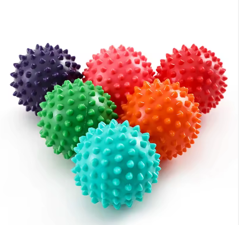 Eco-Friendly Yoga Hedgehog Massage Ball with Acupuncture Spikes, Fascia Fitness & Exercise Therapy Ball