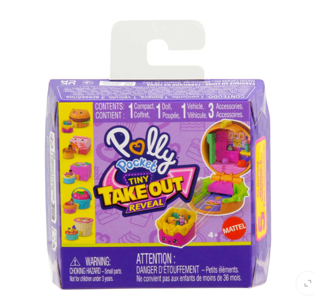 Polly Pocket Tiny Take Out Reveal Capsule – Mini Collectible Playset for Kids