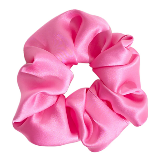 Light Pink Satin Scrunchy – Medium Size Hair Scrunchie for Women & Girls