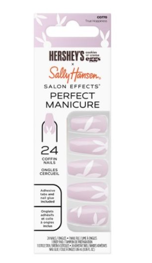 Press-On Nails, Easy to Apply, Non-Damaging, 24 Nails with Adhesive Tabs