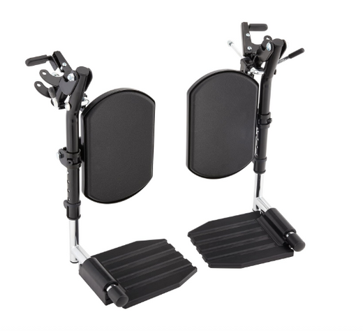 Wheelchair Elevating Legrest with Padded Calf Support – Swing Away Footrest, Adjustable Length, Aluminum Footplate, Tool-Free Installation