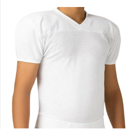 Youth Football Jersey – Breathable Lightweight Practice & Game Day Uniform, Powered by Under Armourrr, Black