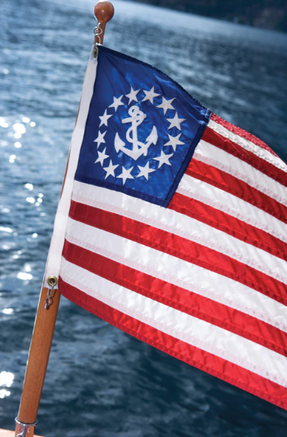 US Yacht Ensign Boat Flag – Sewn Construction, Durable American Nautical Flag