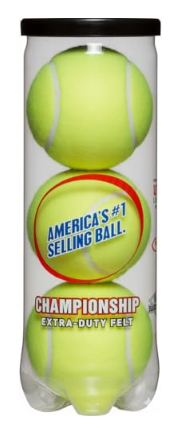 Tennis Balls – Extra Duty Felt, Pressurized, 18 Balls in 6 Cans for Practice & Match Play