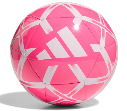 Starlancer Club Soccer Ball – Size 4, Solar Pink/White, Durable Football for Training & Match Play, Youth & Adults
