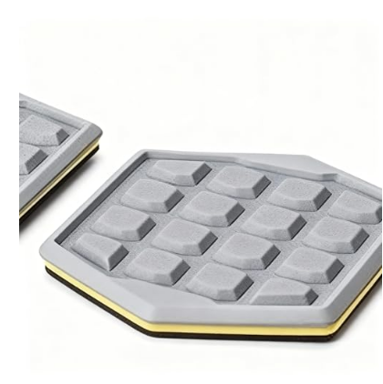 Slidez Exercise Glider Discs – Dual-Sided Core Stability Sliders for Hands & Feet, Grey