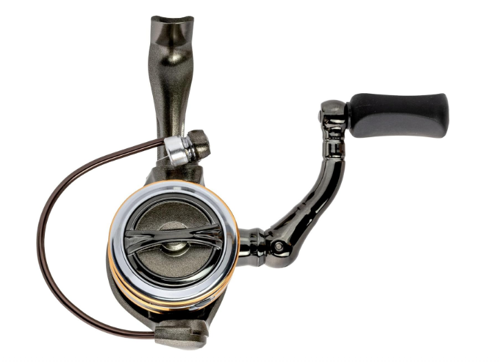 Spinning Fishing Reel – Size 75, 6+1 Bearings, 5.0:1 Gear Ratio, Lightweight Graphite Frame, Metallic Gray/Silver