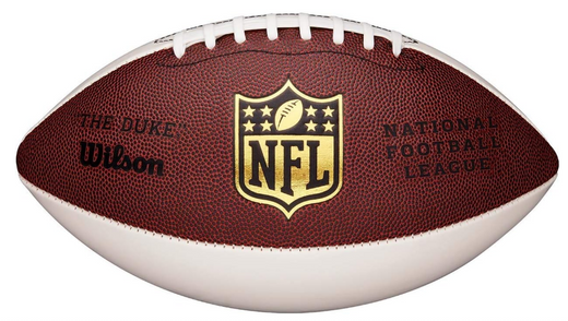 Mini Football for Autographs, Brown and White