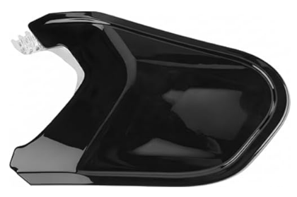 MACH Baseball Face Guard, Adjustable Extension, Black, Left-Handed Batter