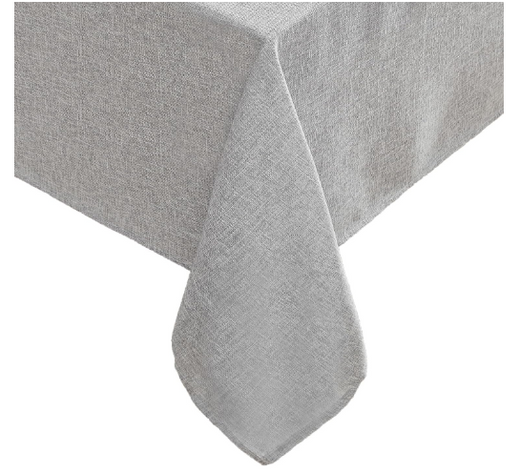 Luxuriously Smooth Fabric Tablecloth for Formal or Casual Dining, Holiday, Banquet, Wedding or Party, 60" x 84", Ash Gray