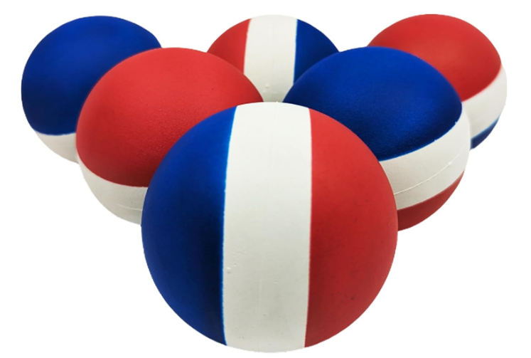 Foam and Rubber Bouncy Balls, High Density Classic Bounce Balls, Set of 6