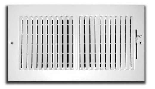 Two-Way Wall or Ceiling Vent Cover for 12×6 Inch Duct Opening, Adjustable Airflow Register with Screws Included