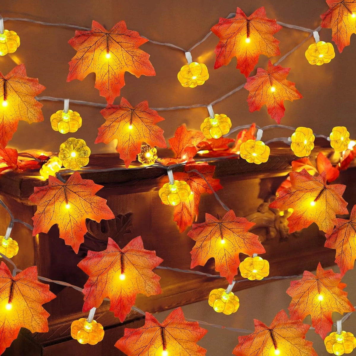 AutumnGlow Leaf String