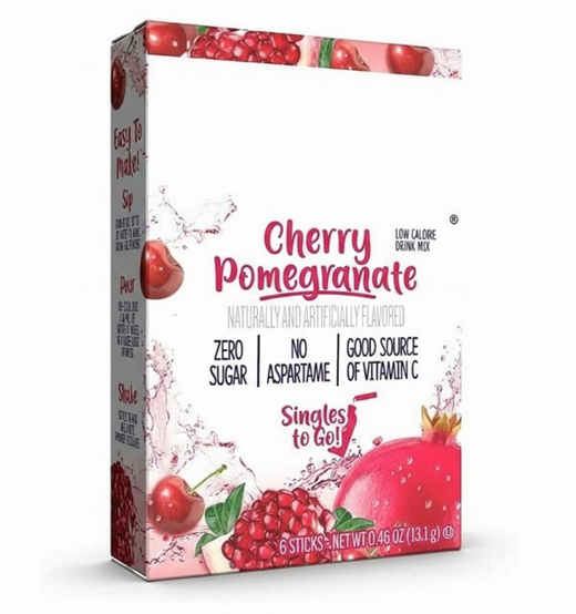 Singles To Go Variety Pack – Strawberry, Peach, Pomegranate & Grape Drink Mix – 1 Pack