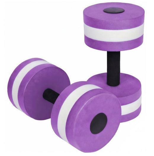 Trademark Innovations Lightweight Aquatic Exercise Dumbells - Set of 2 Foam - For Water Aerobics (Purple)