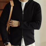 Men's Vintage MA-1 Knit Bomber Cardigan