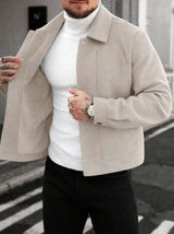 Men's Relaxed-Fit Lapel Casual Jacket