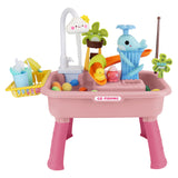 3-in-1 Kids Play Sink & Water Table with Fishing Game – product image 12